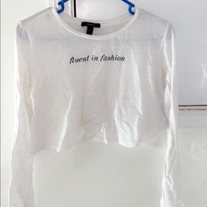 White forever 21 crop top🤩